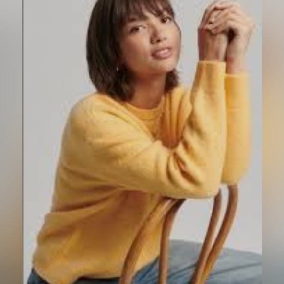 Altar'd State Mustard 'Howdy' Crew Neck Sweater. Size S - Picture 7 of 7